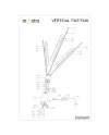 VERTICAL * PIE SALON LED BLANCO